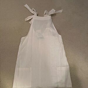 Elegant Cream Mini Dress with Tie Straps